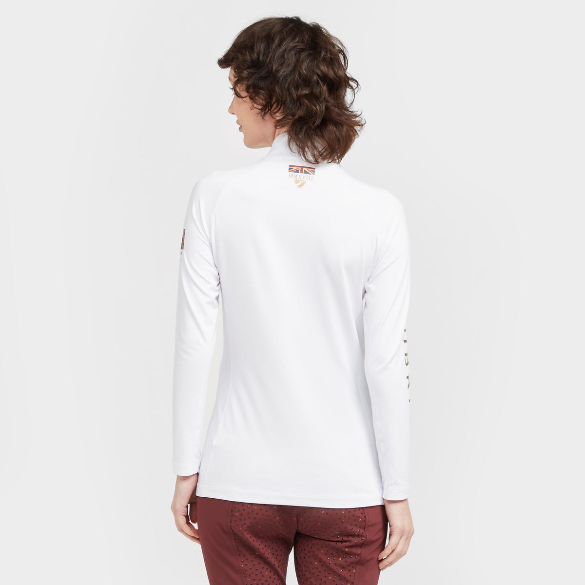 Ladies Team Long Sleeve Base Layer White