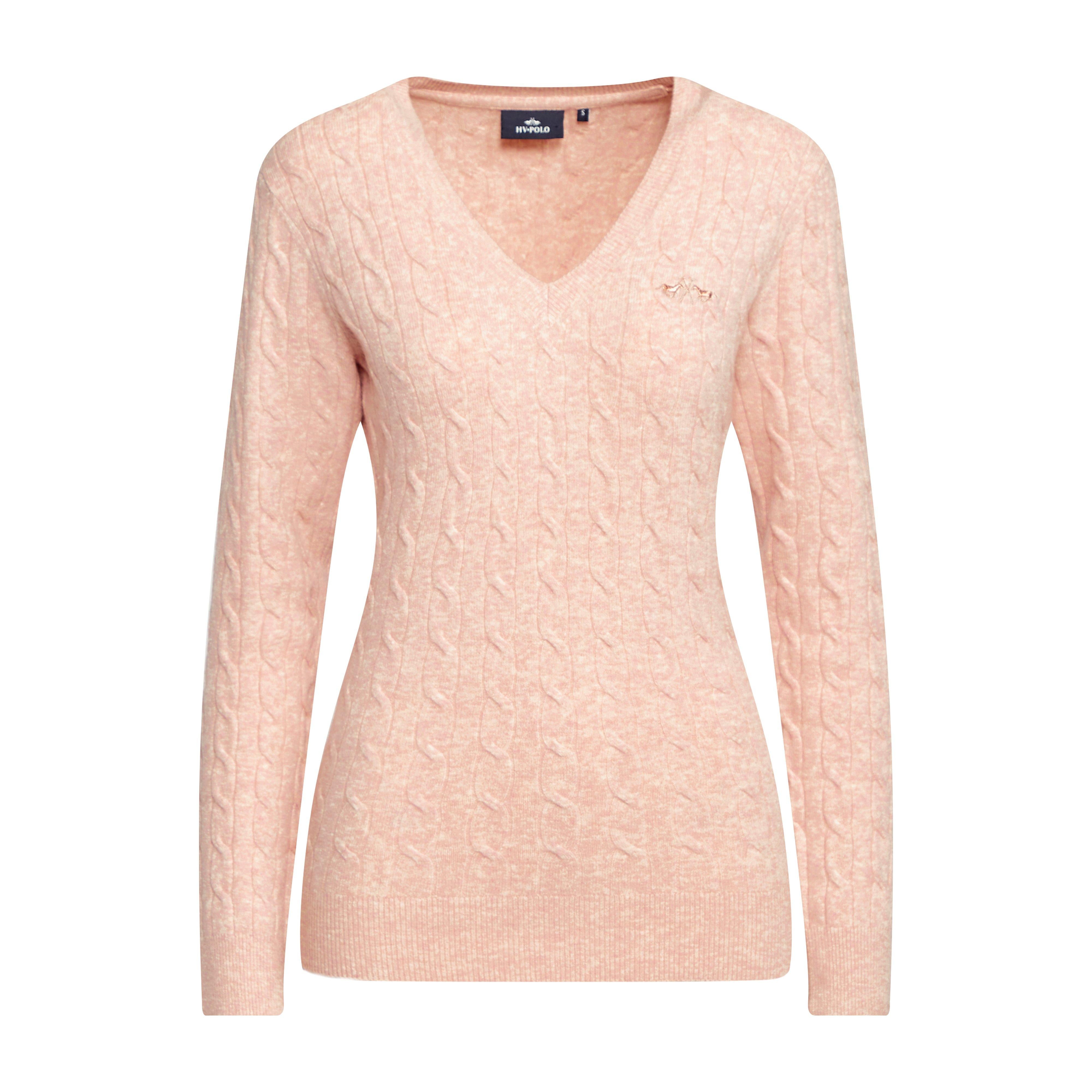 Classy Cable Pullover Blush Mel