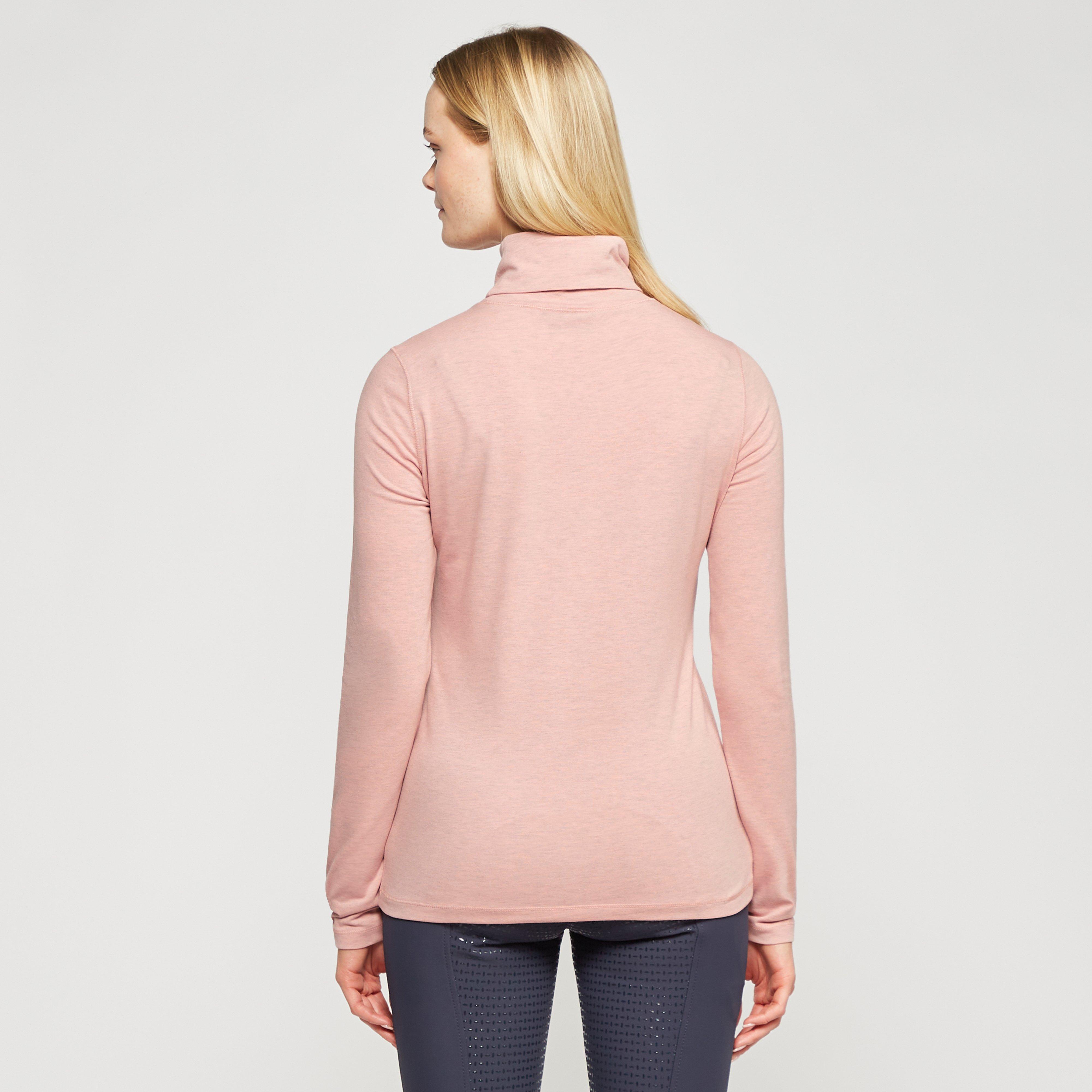 Ladies Cecile Long Sleeve Top Blush Melange
