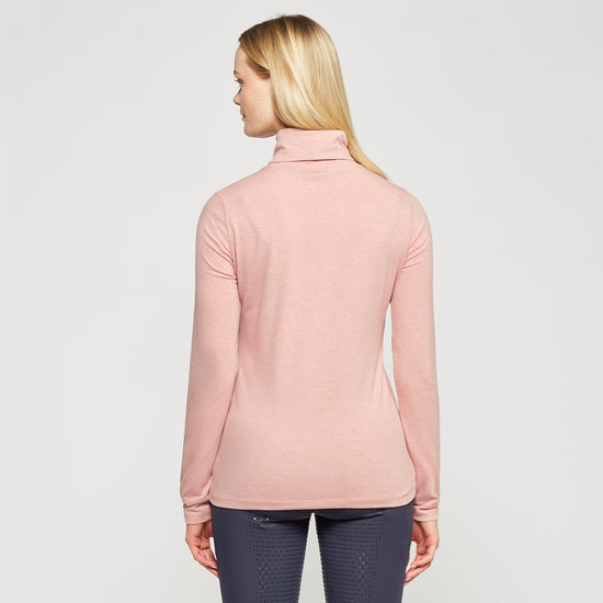 Ladies Cecile Long Sleeve Top Blush Melange