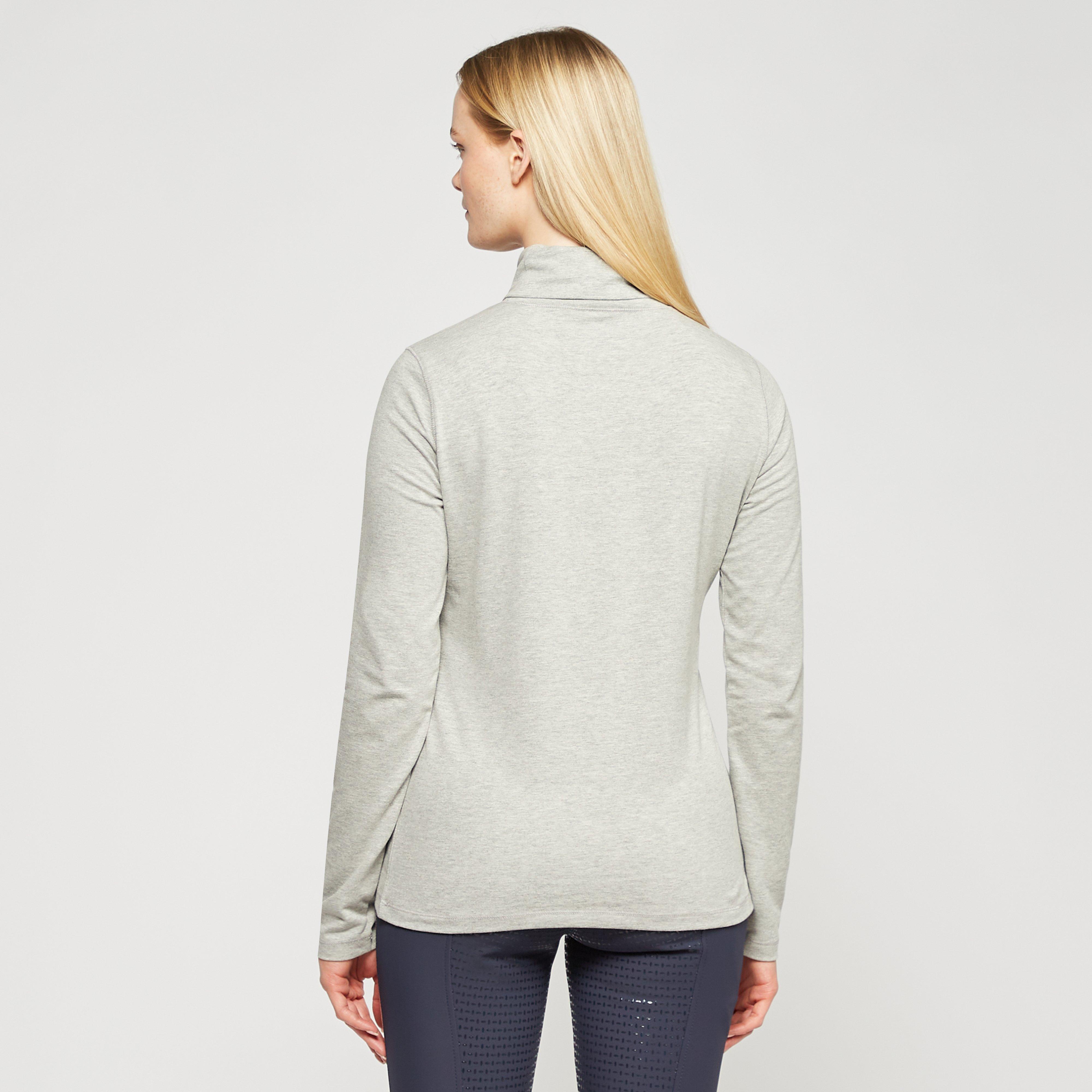 Ladies Cecile Long Sleeve Top Grey Heather