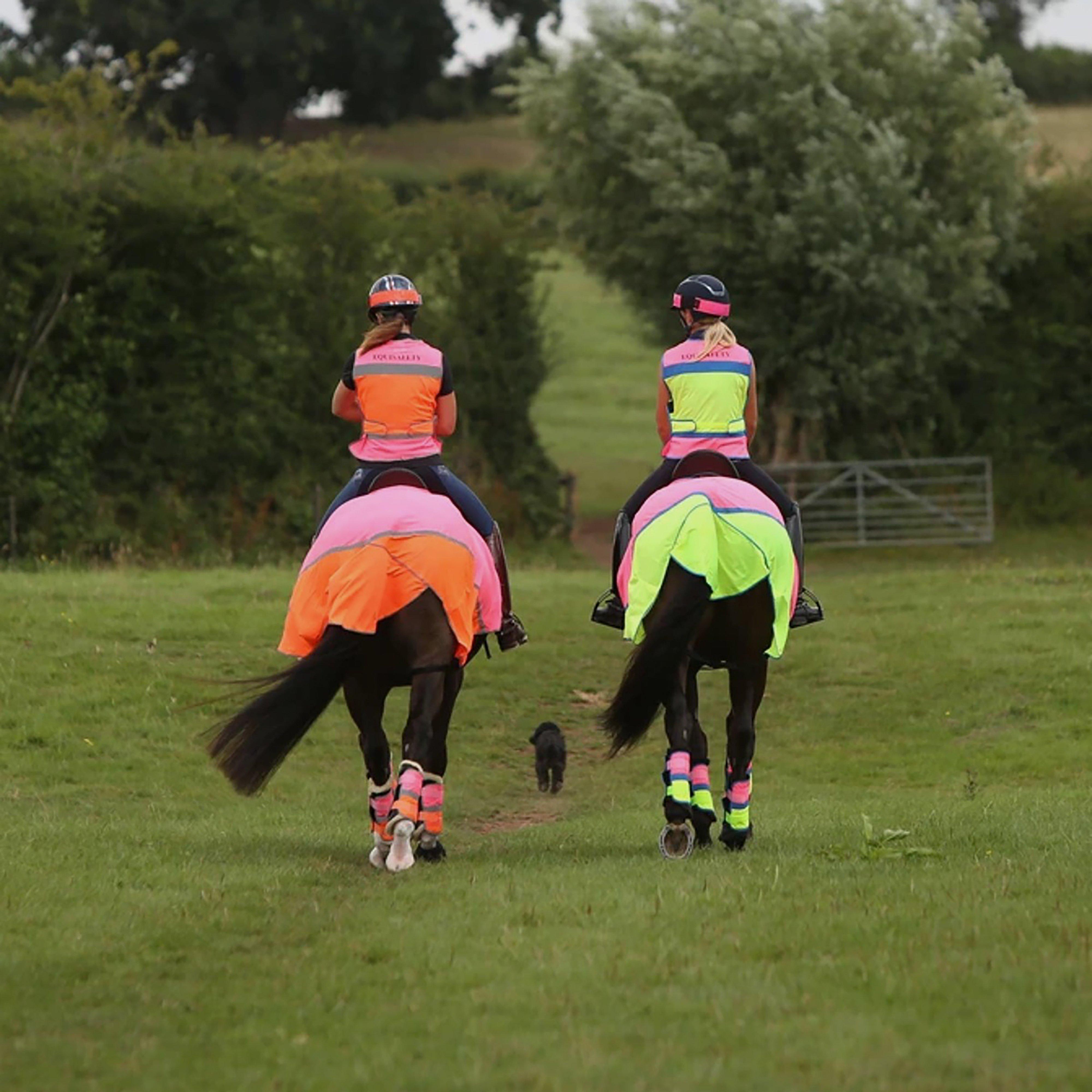 Charlotte Dujardin Multi-Coloured Horse Boots Pink/Orange