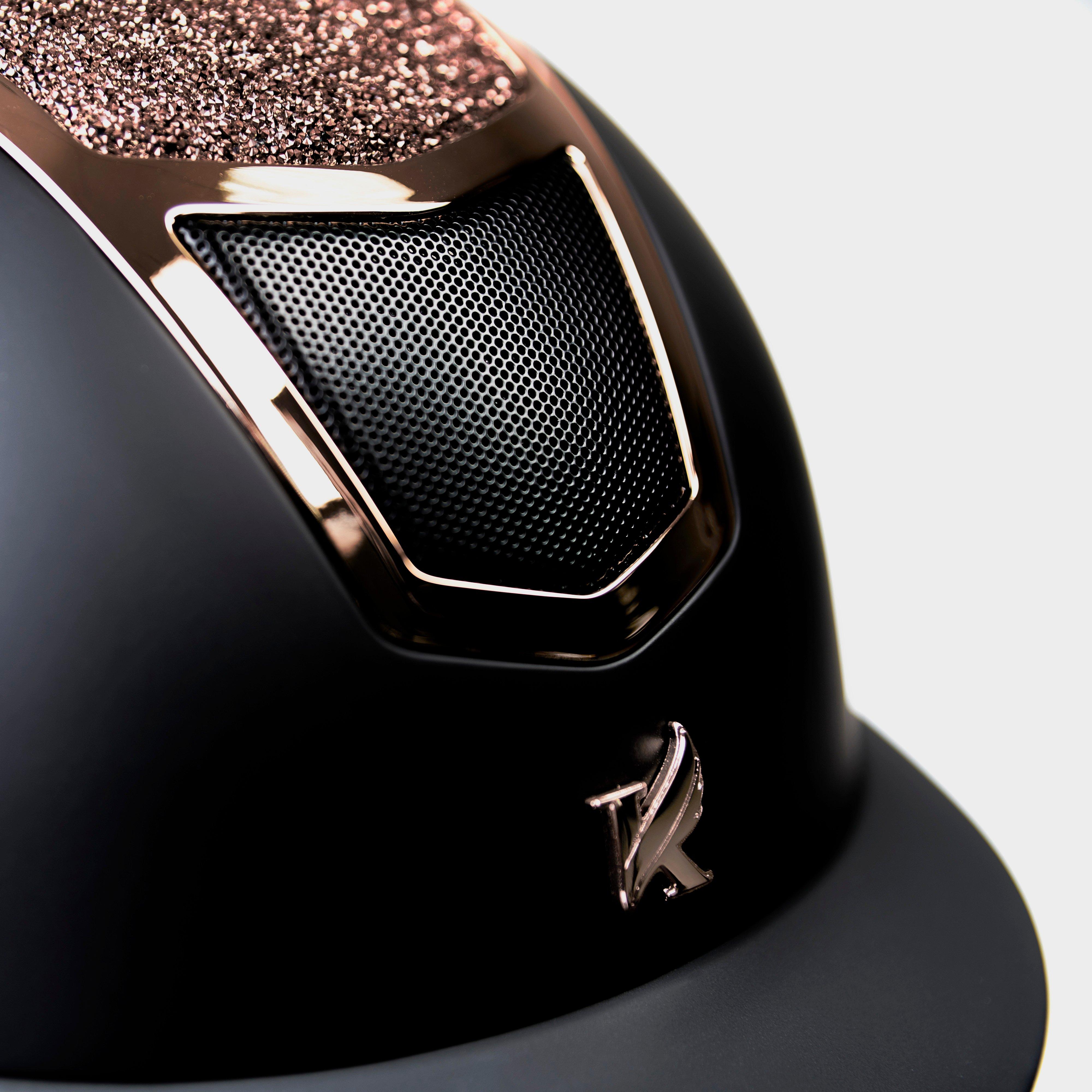 Valentina Riding Hat Black/Rose Gold