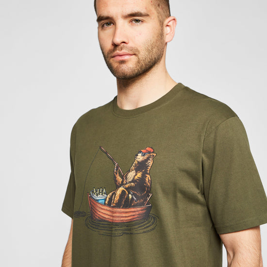 Men's Fishing Bear T-Shirt