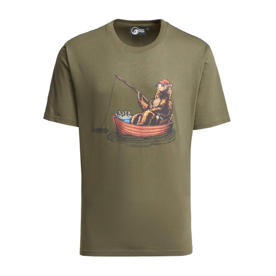 Men's Fishing Bear T-Shirt