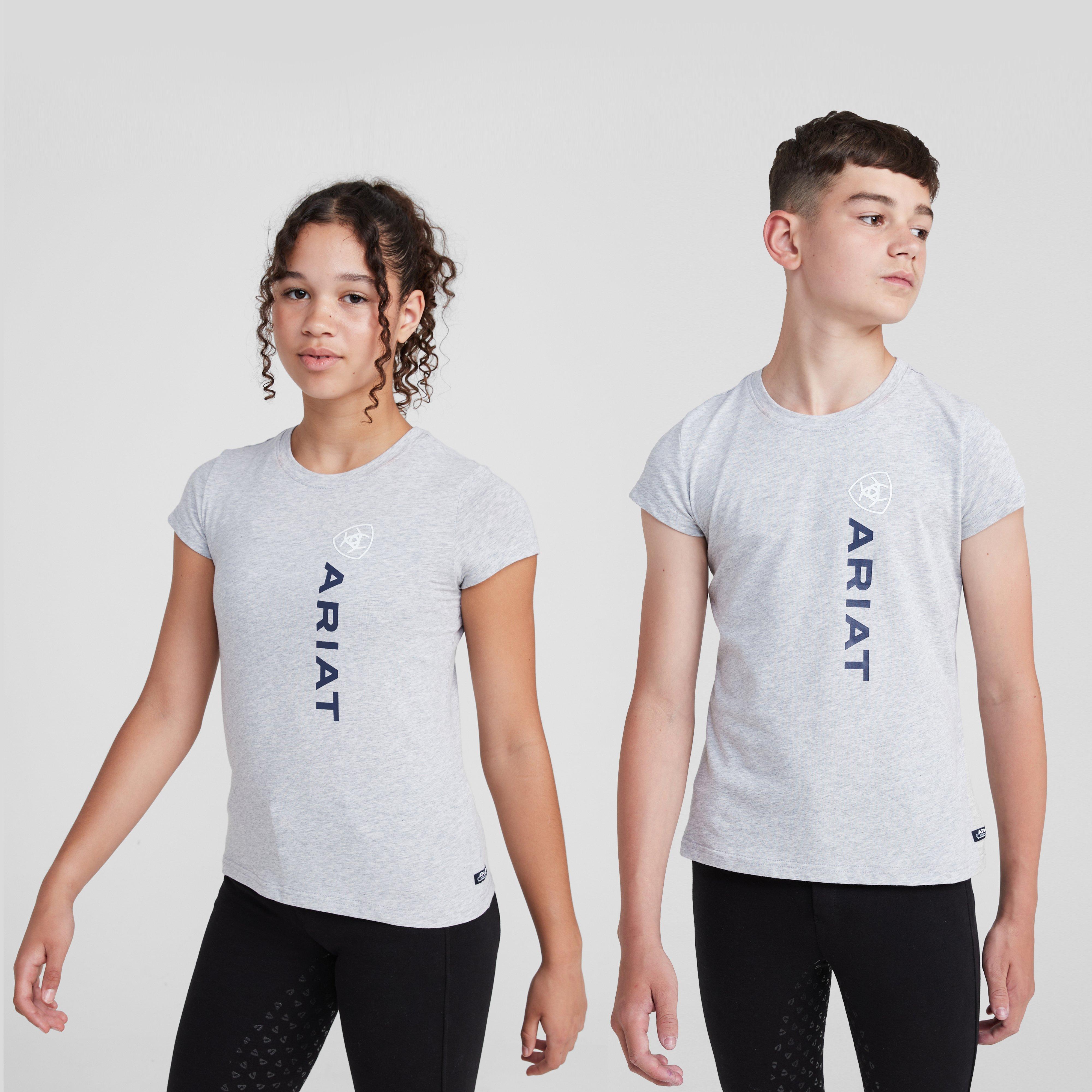 Kids’ Vertical Logo Short Sleeved Top