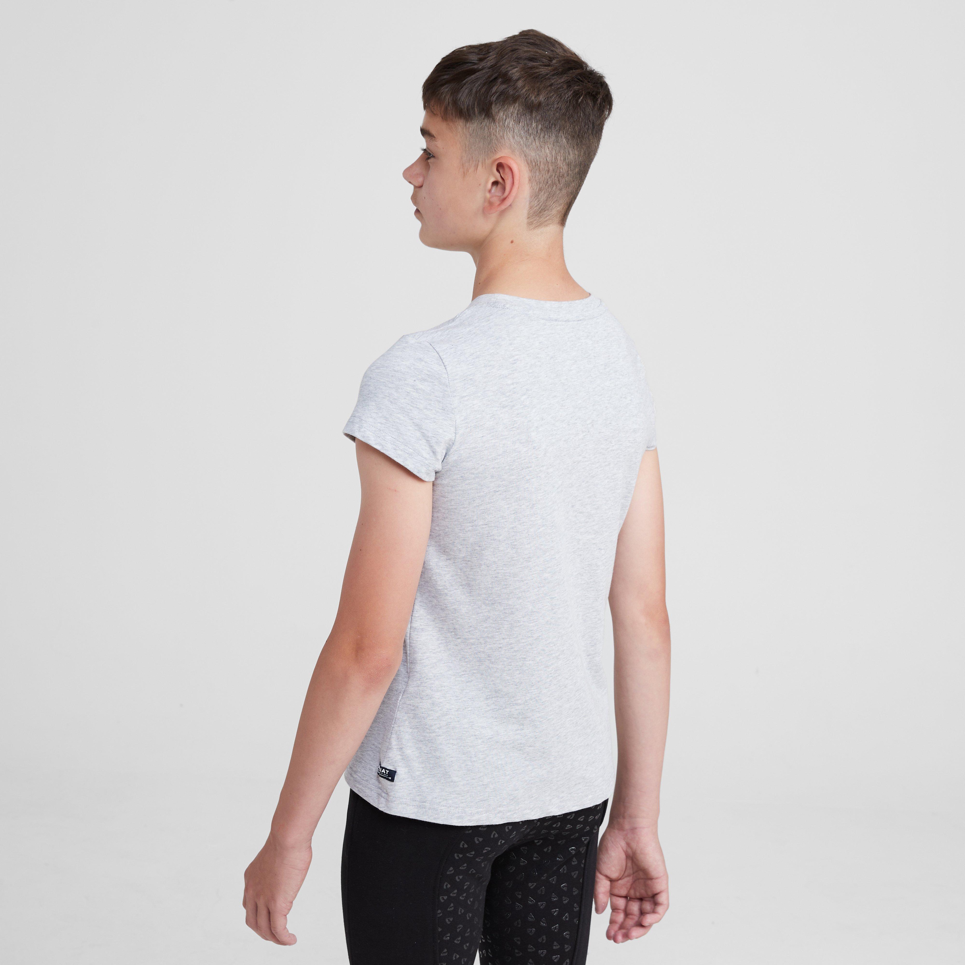 Kids’ Vertical Logo Short Sleeved Top