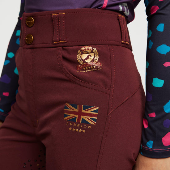 Childs Team Breeches Burgundy