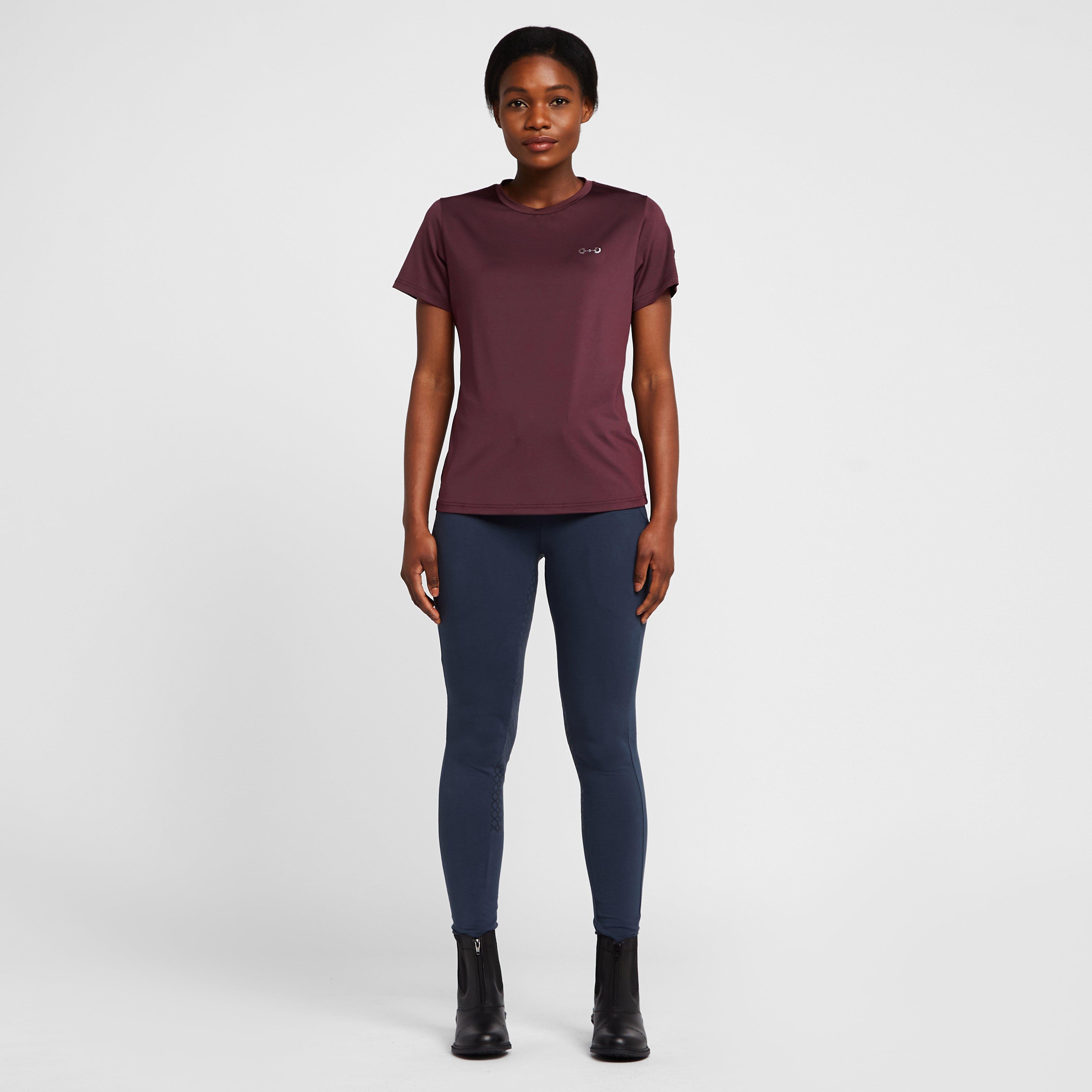 Womens Tabitha T-Shirt Burgundy Red Mahogany