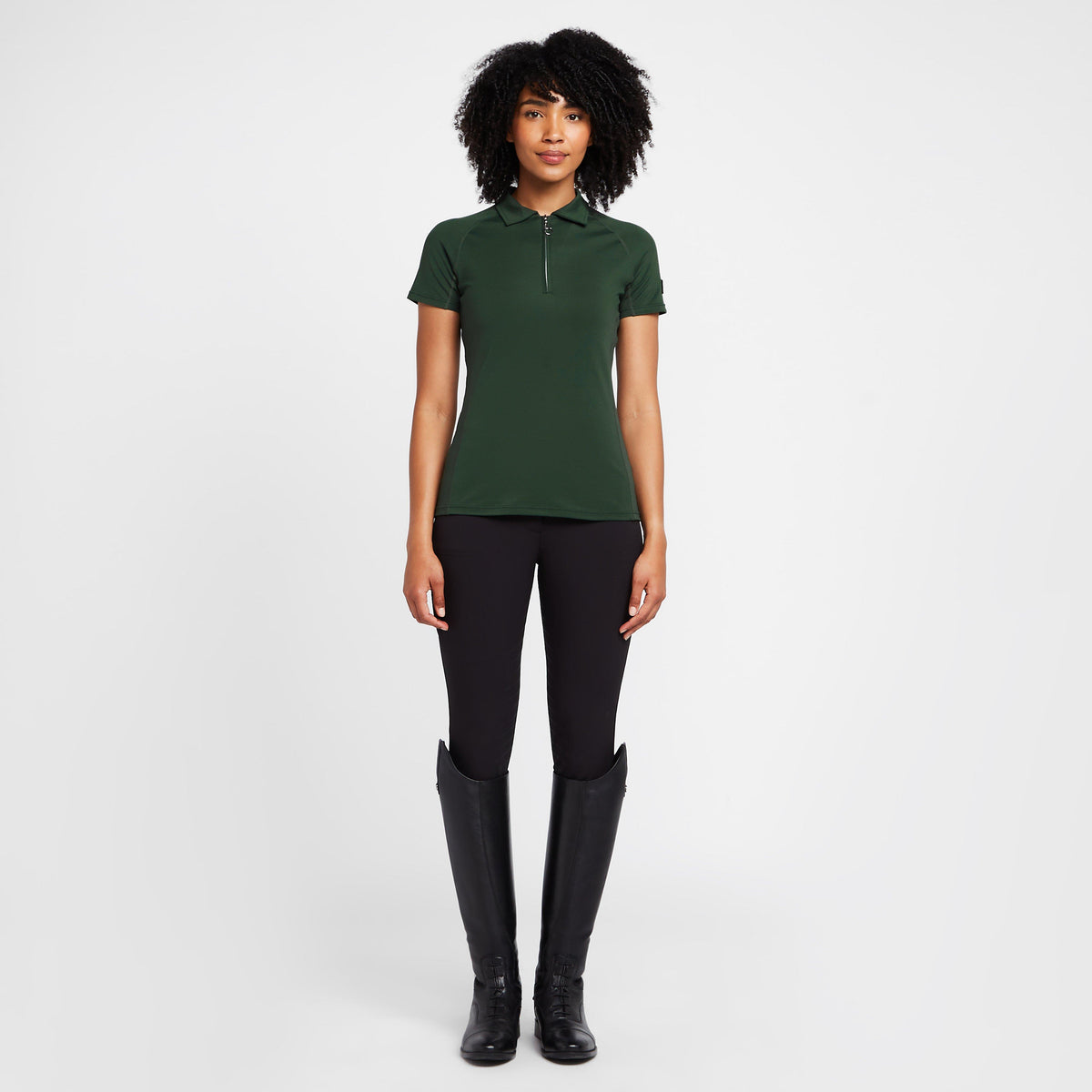 Womens Tiana Pique Short Sleeve Polo Shirt