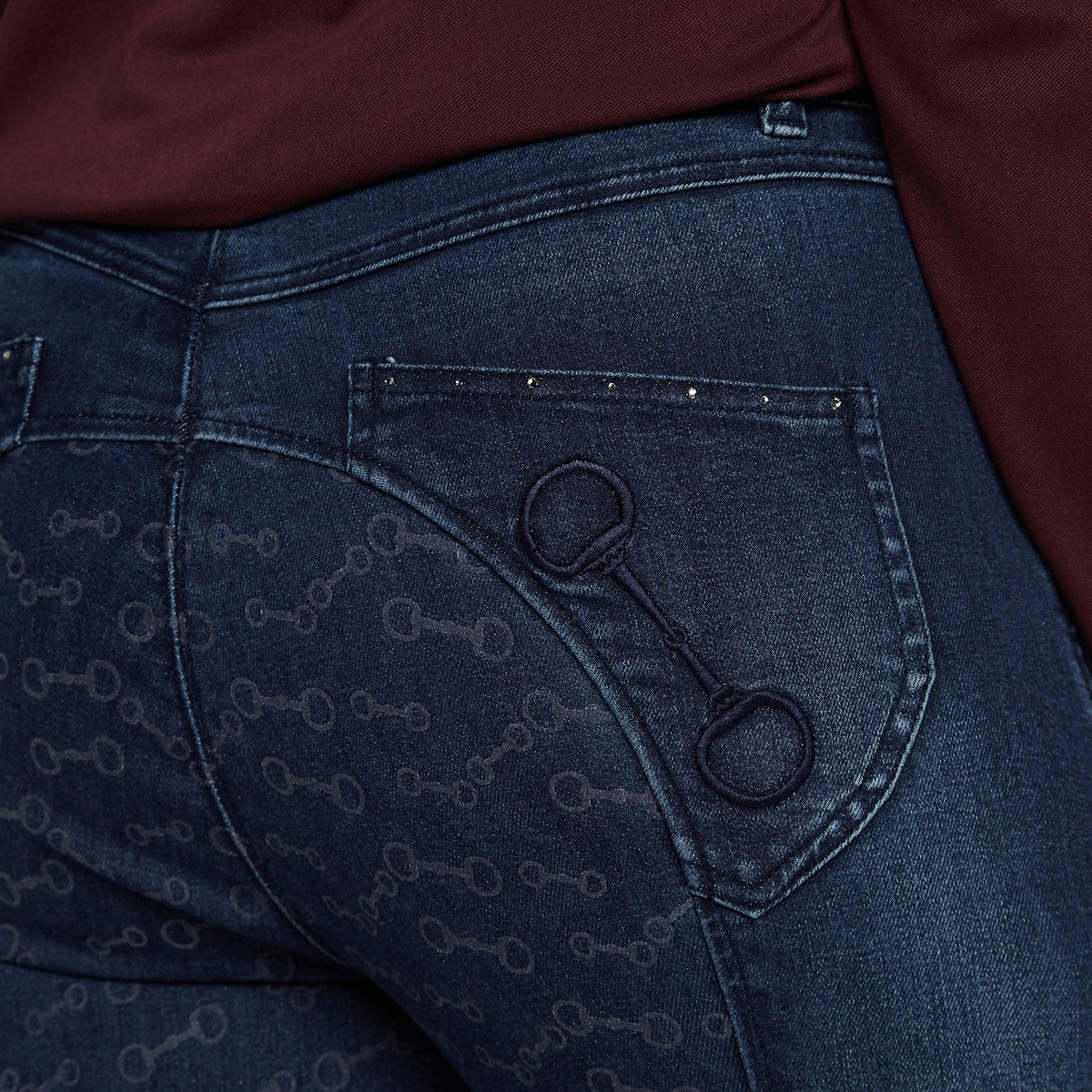 Women’s Kaia Denim Silicone Full Seat Breeches