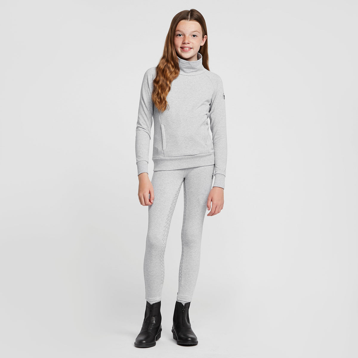 Kids' Organic Emmie Cotton Silicone Full Seat Riding Tights