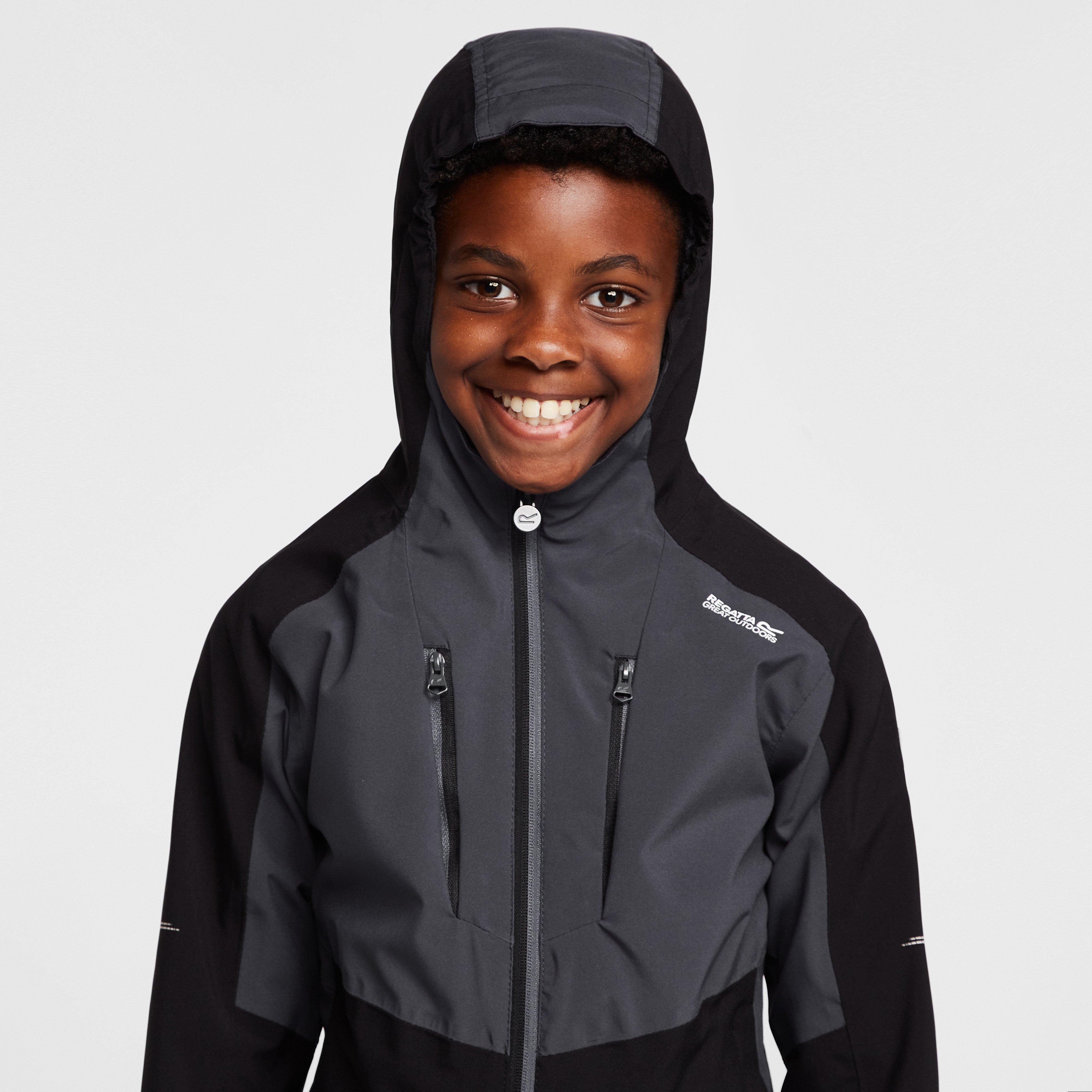 Kids' Highton III Waterproof Jacket Black/India Grey