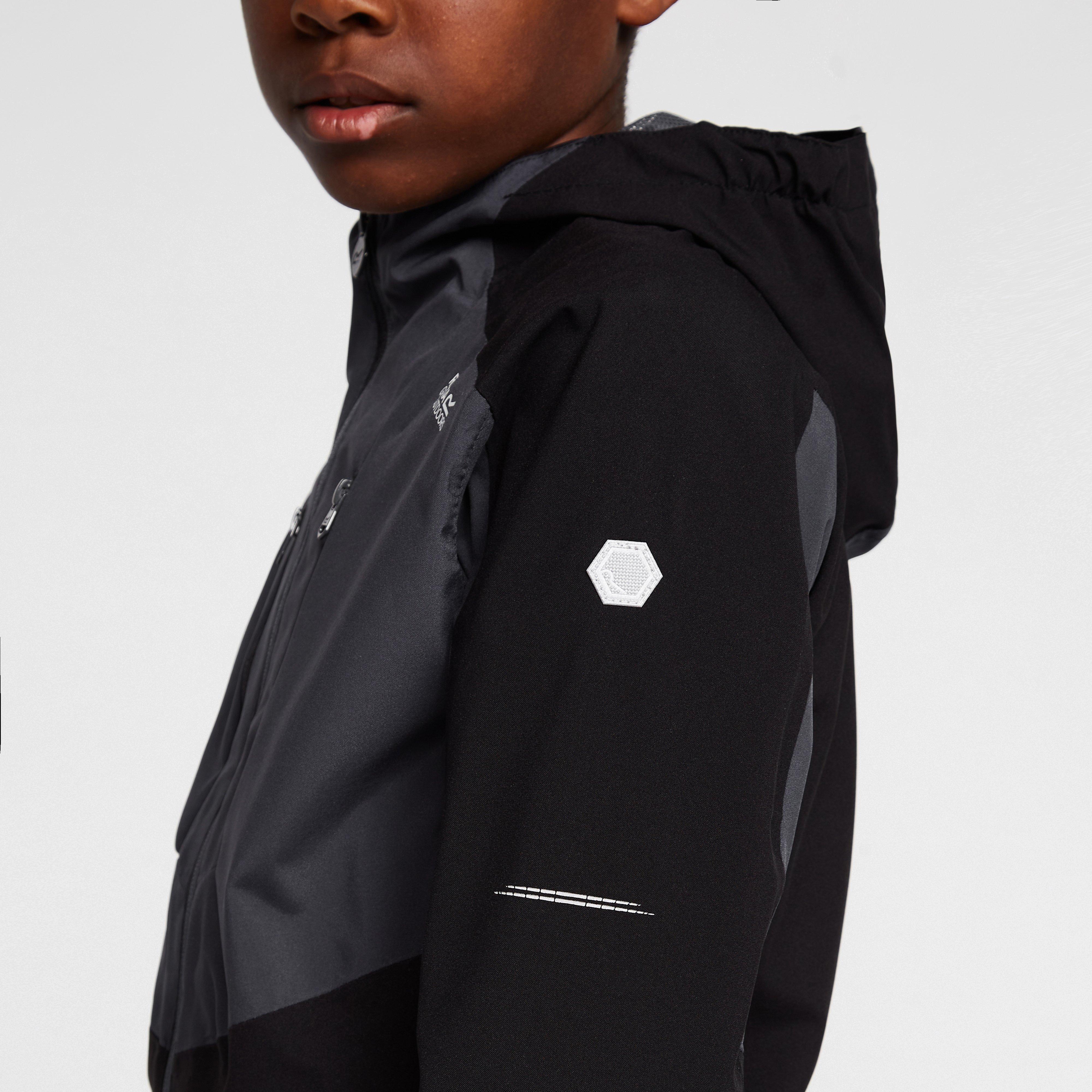 Kids' Highton III Waterproof Jacket Black/India Grey