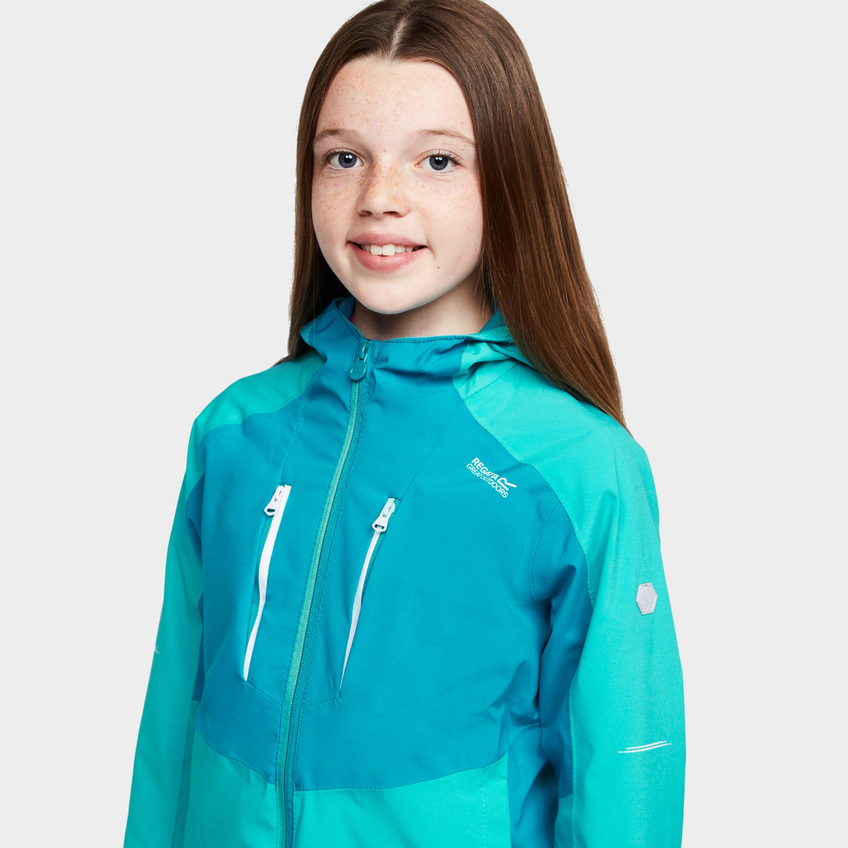 Kids' Highton III Waterproof Jacket Turquoise/Enamel