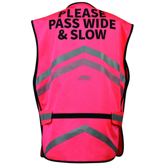 Adults’ Reflective Hi-Vis Waistcoat Pink