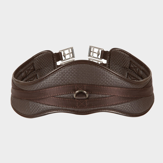 Shires Anatomical Elasticated GP Girth in Havana