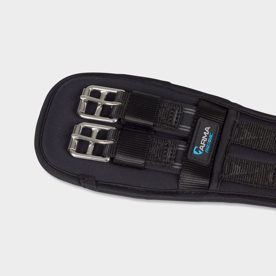 Memory Foam Elasticated Dressage Girth in Black