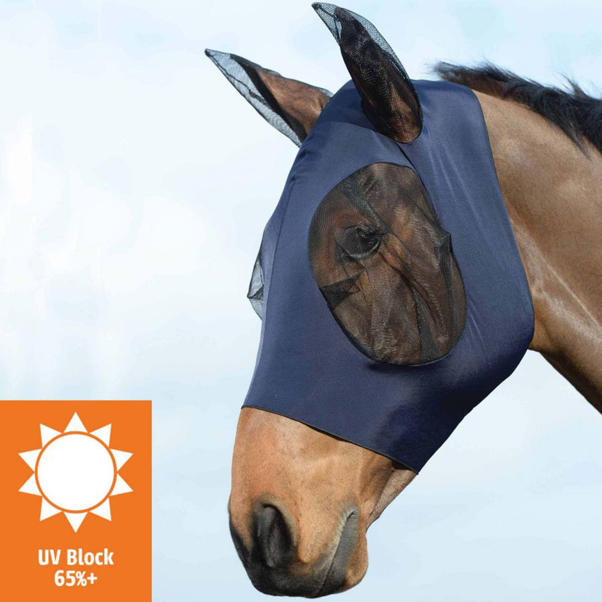 Stretch Eye Saver With Ears Navy/Black