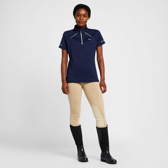 Womens Victoria Premium Short Sleeve Top Maroon