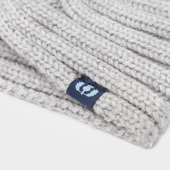 Knotted Headband in Grey Marl