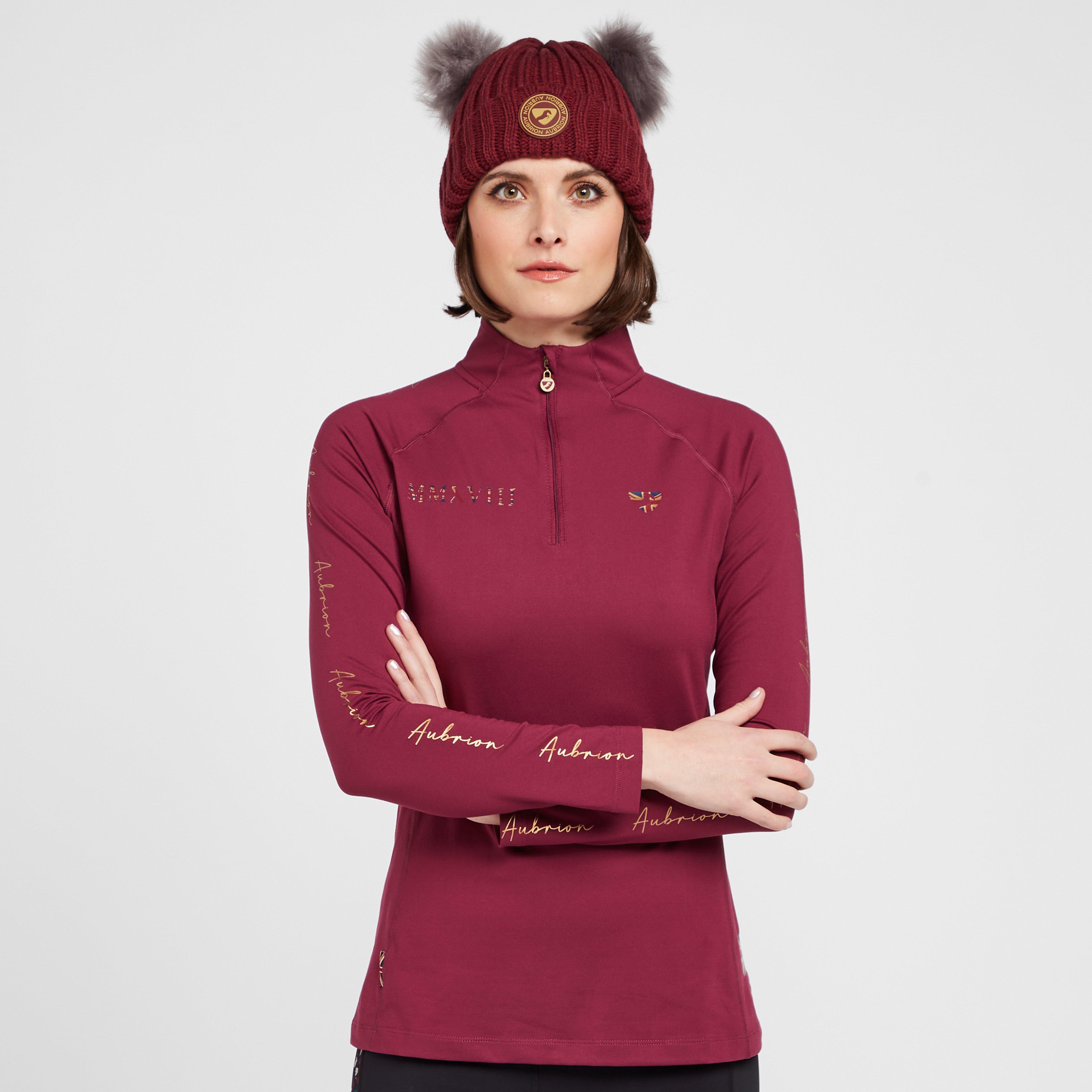 Women's Team Long Sleeve Base Layer in Mulberry
