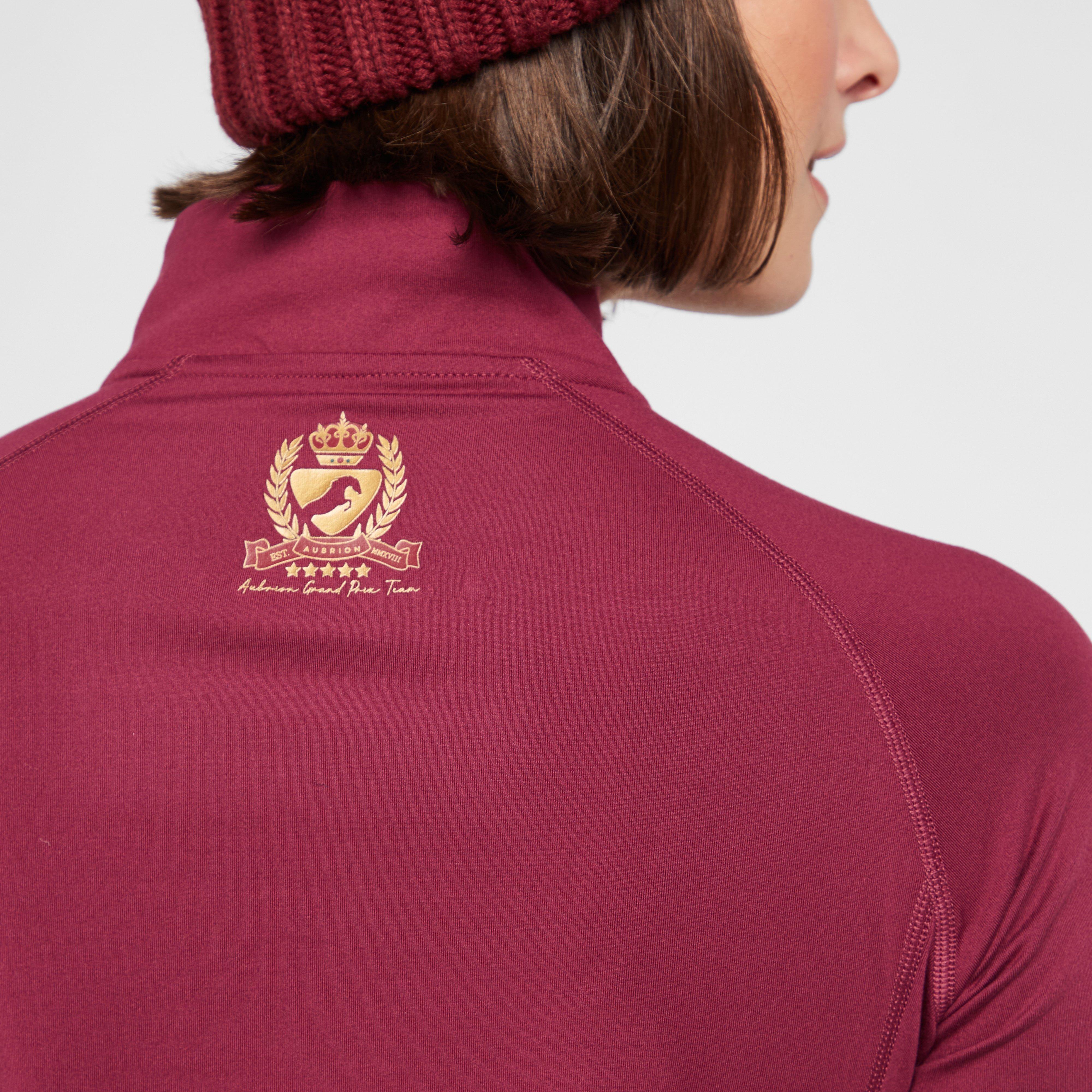 Women's Team Long Sleeve Base Layer in Mulberry
