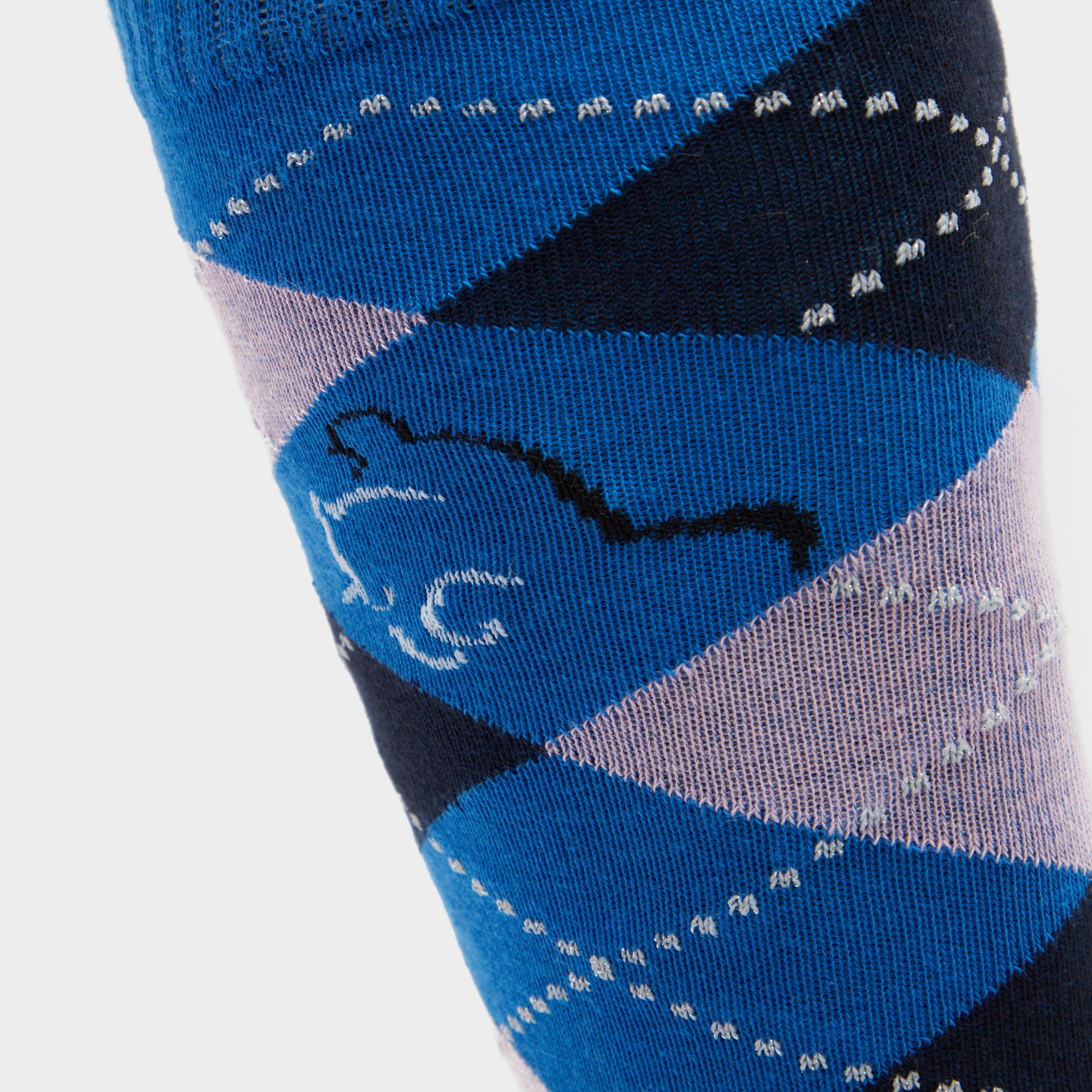 Adults Argyle Cotton Socks Blue
