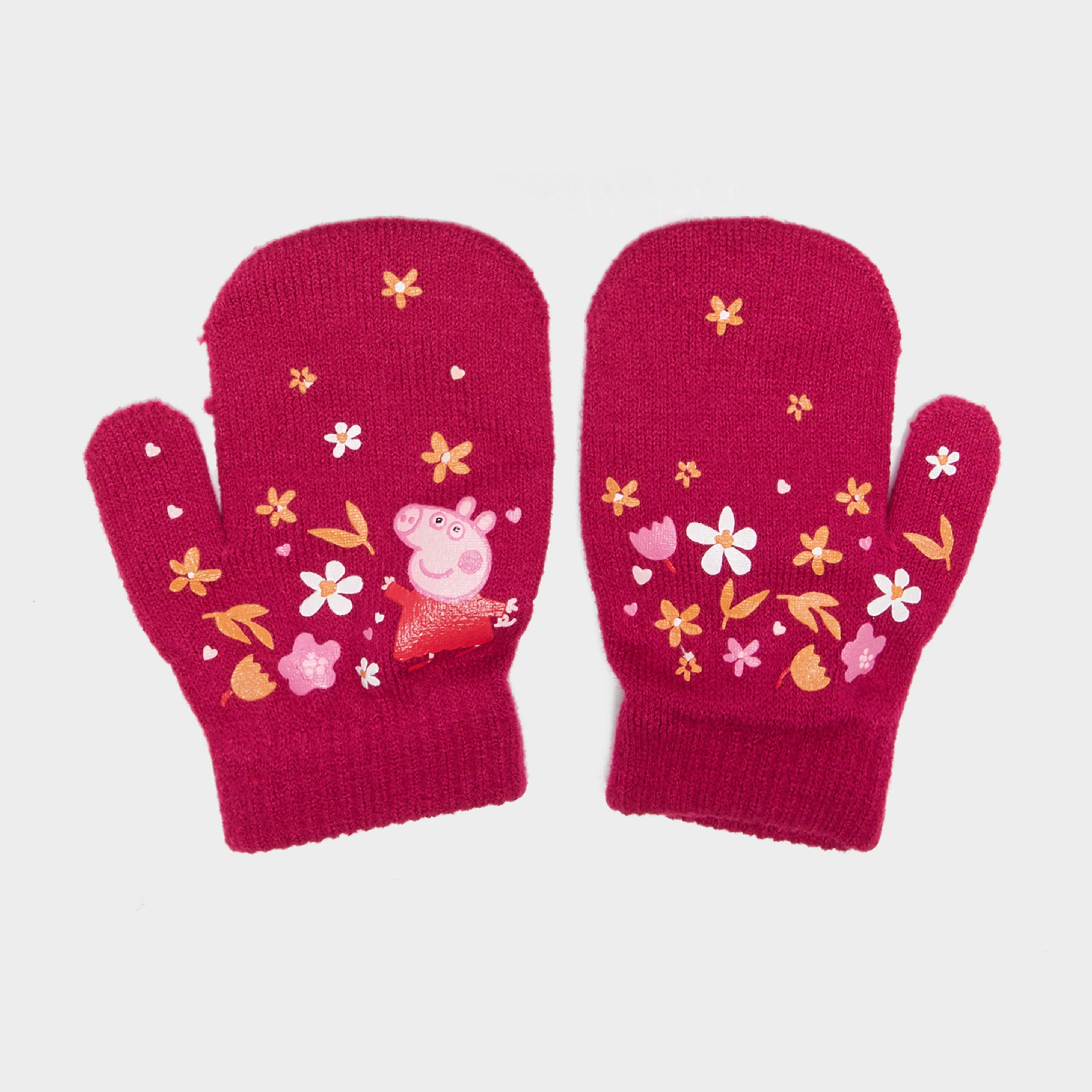 Peppa Pig Knitted Pom Pom Hat Scarf and Glove Set