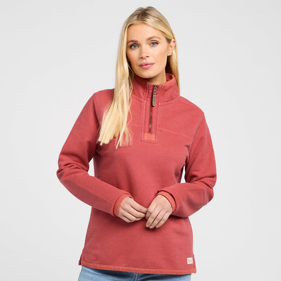 Women's Heavy Piqué Half Zip Pullover