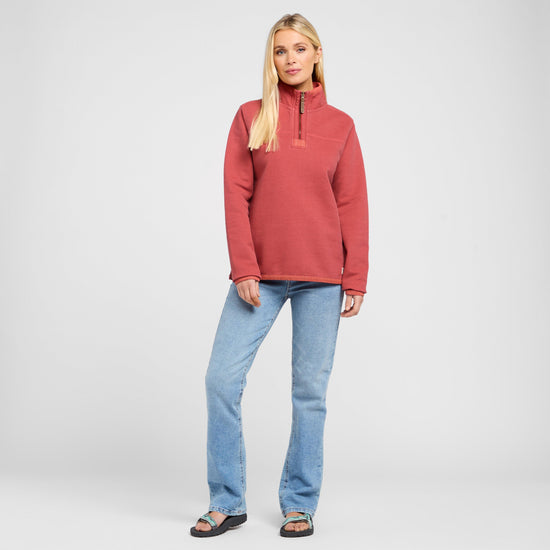 Women's Heavy Piqué Half Zip Pullover