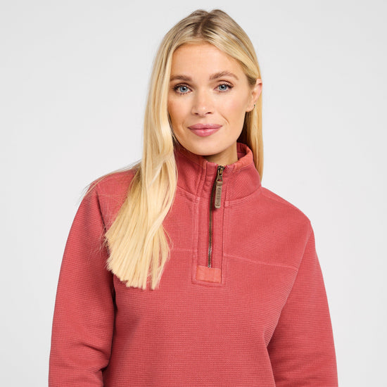 Women's Heavy Piqué Half Zip Pullover