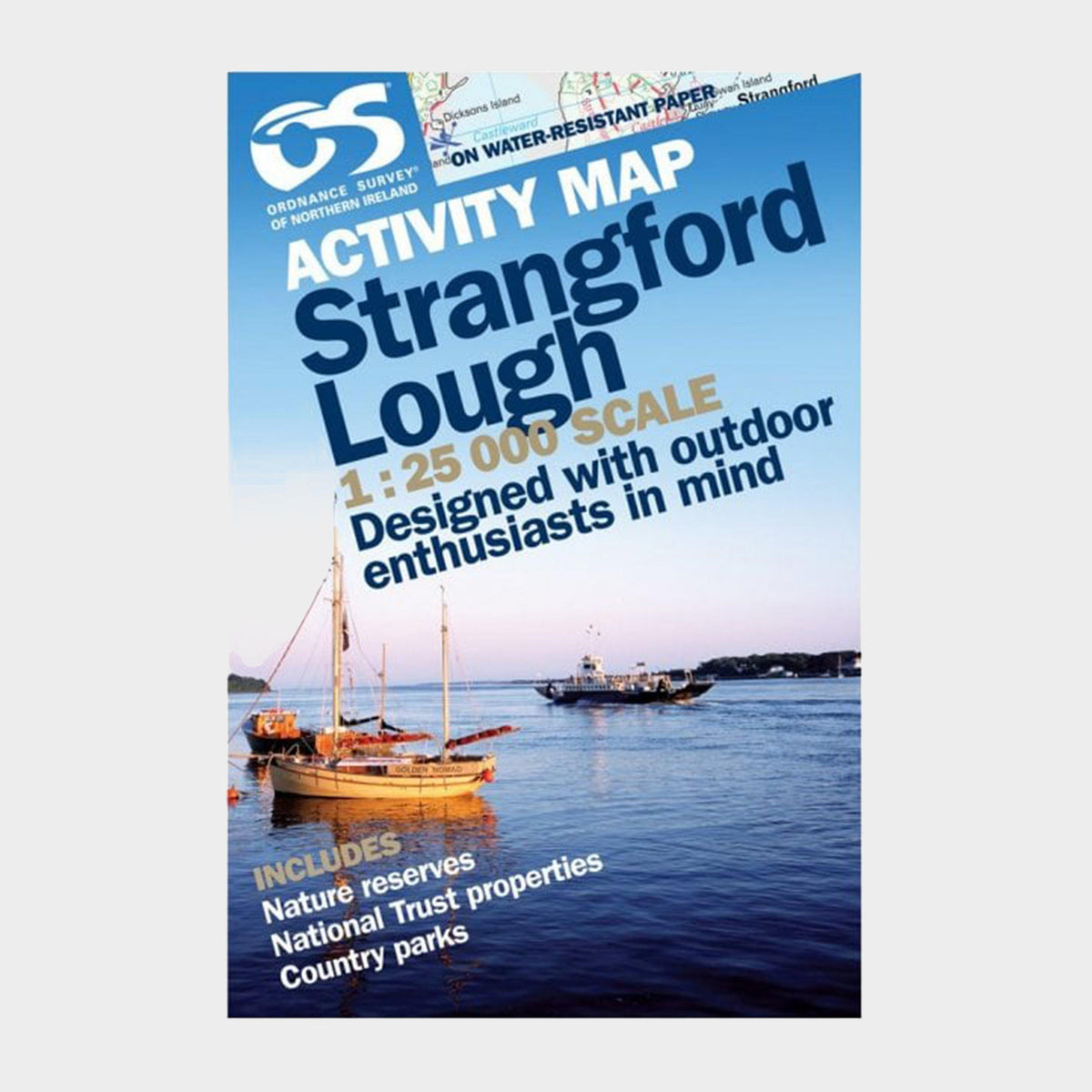 Northern Ireland Strangford Lough 1:25000 Activity Map