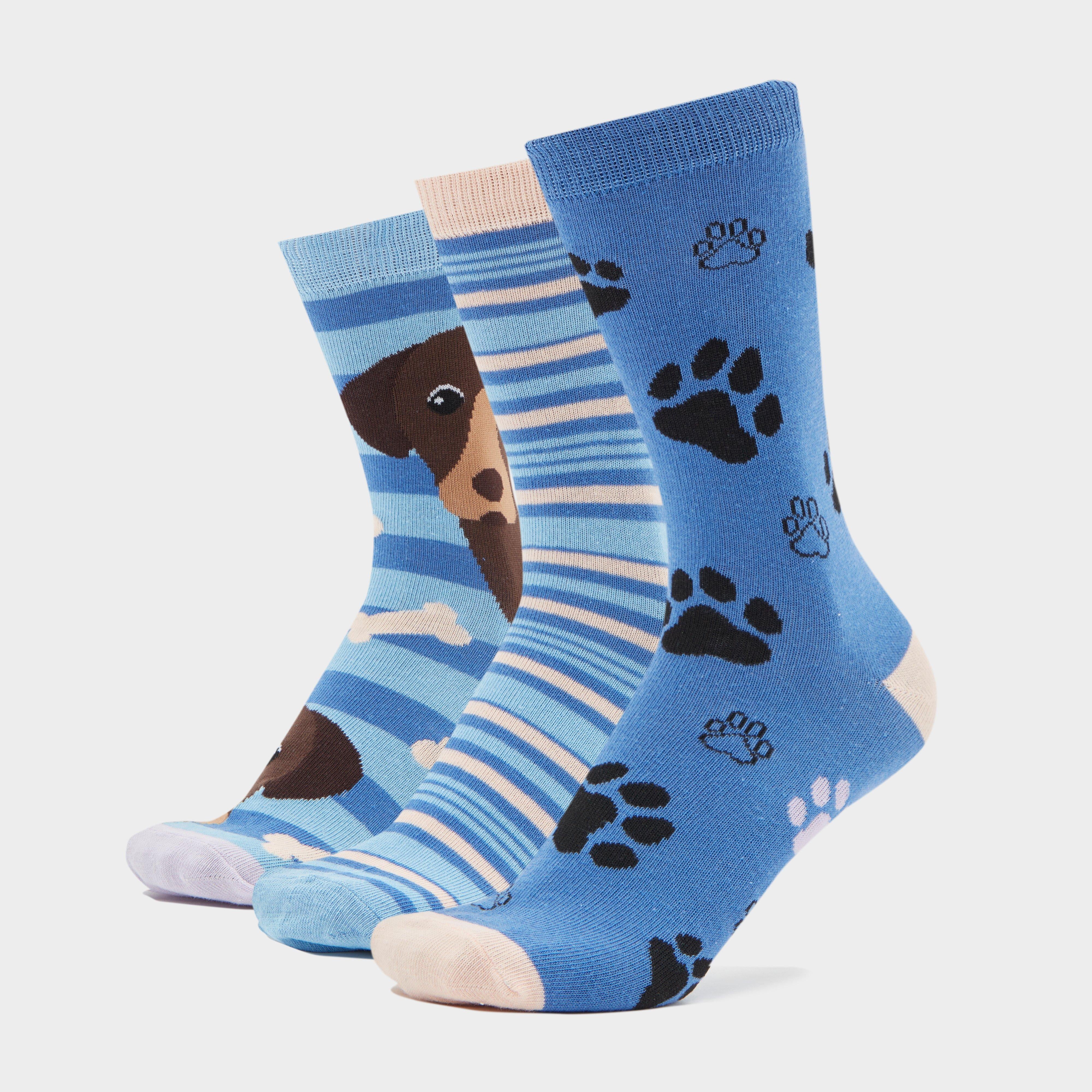 Wild Feet Women’s Fashion Socks 3 Pack - Dog