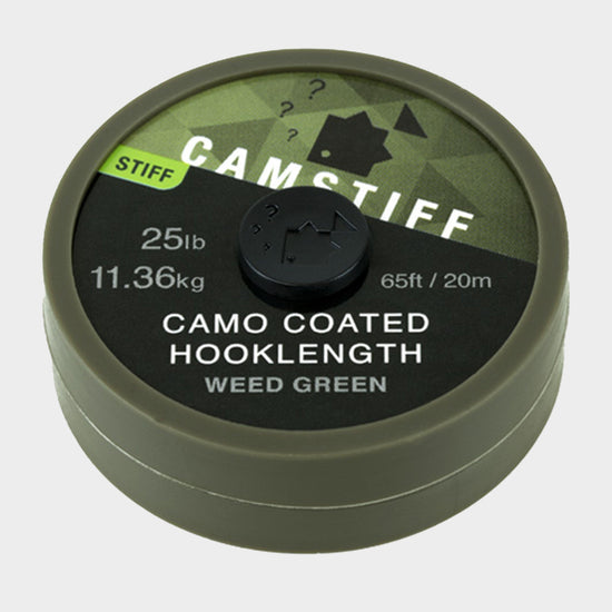 Camstiff Camo Coated Hooklength Weed Green 25lb