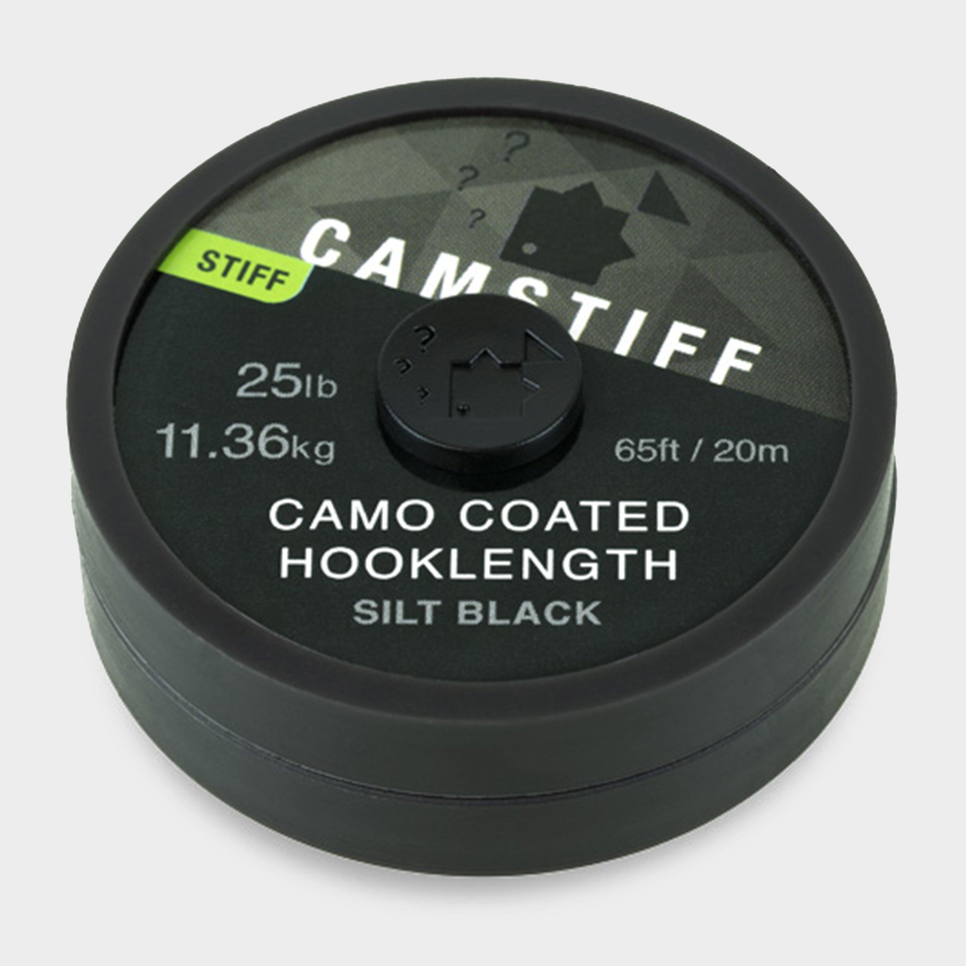 Camstiff Camo Coated Hooklength Silt Black 25lb