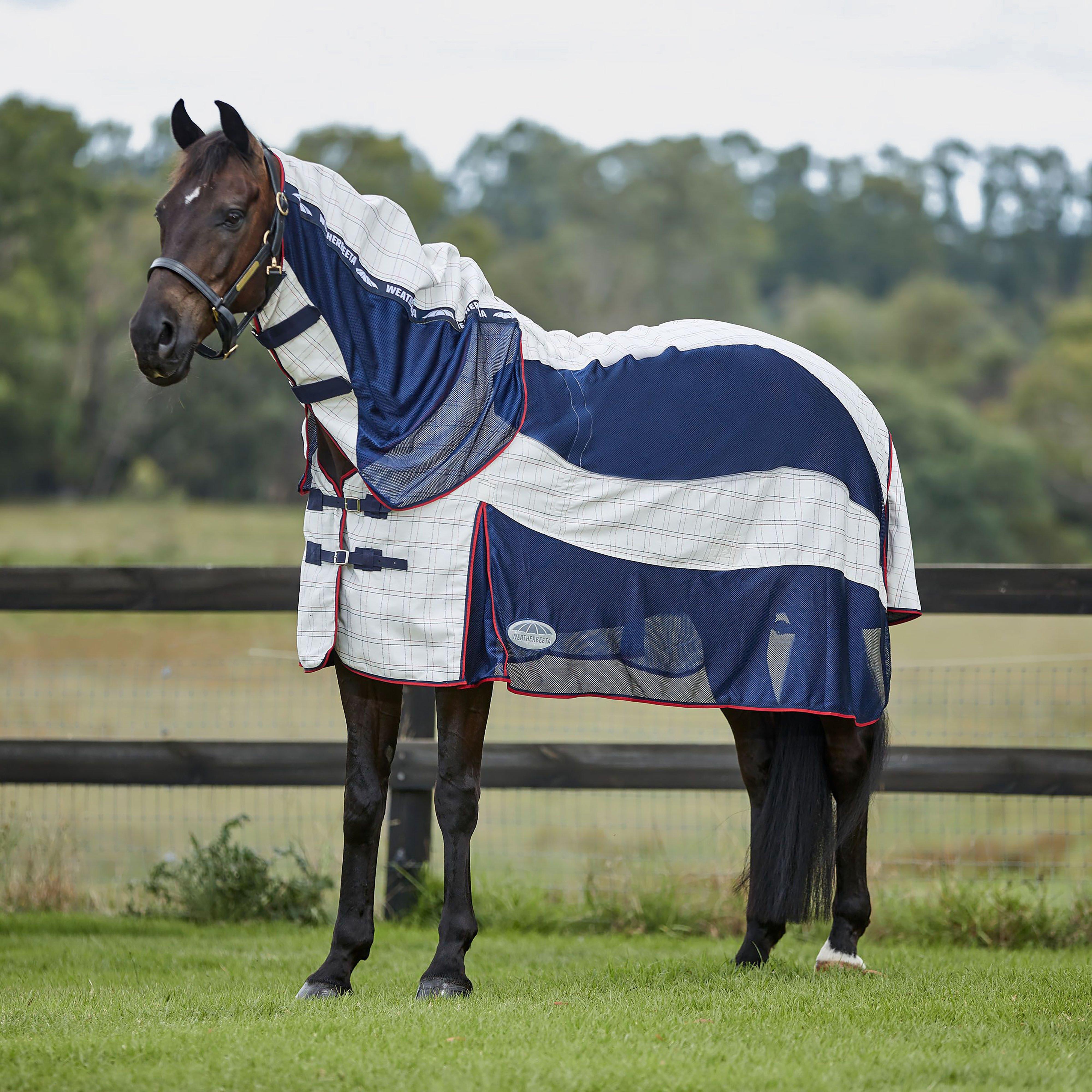 Breeze With Surcingle IV Combo Neck Sheet White/Navy/Red