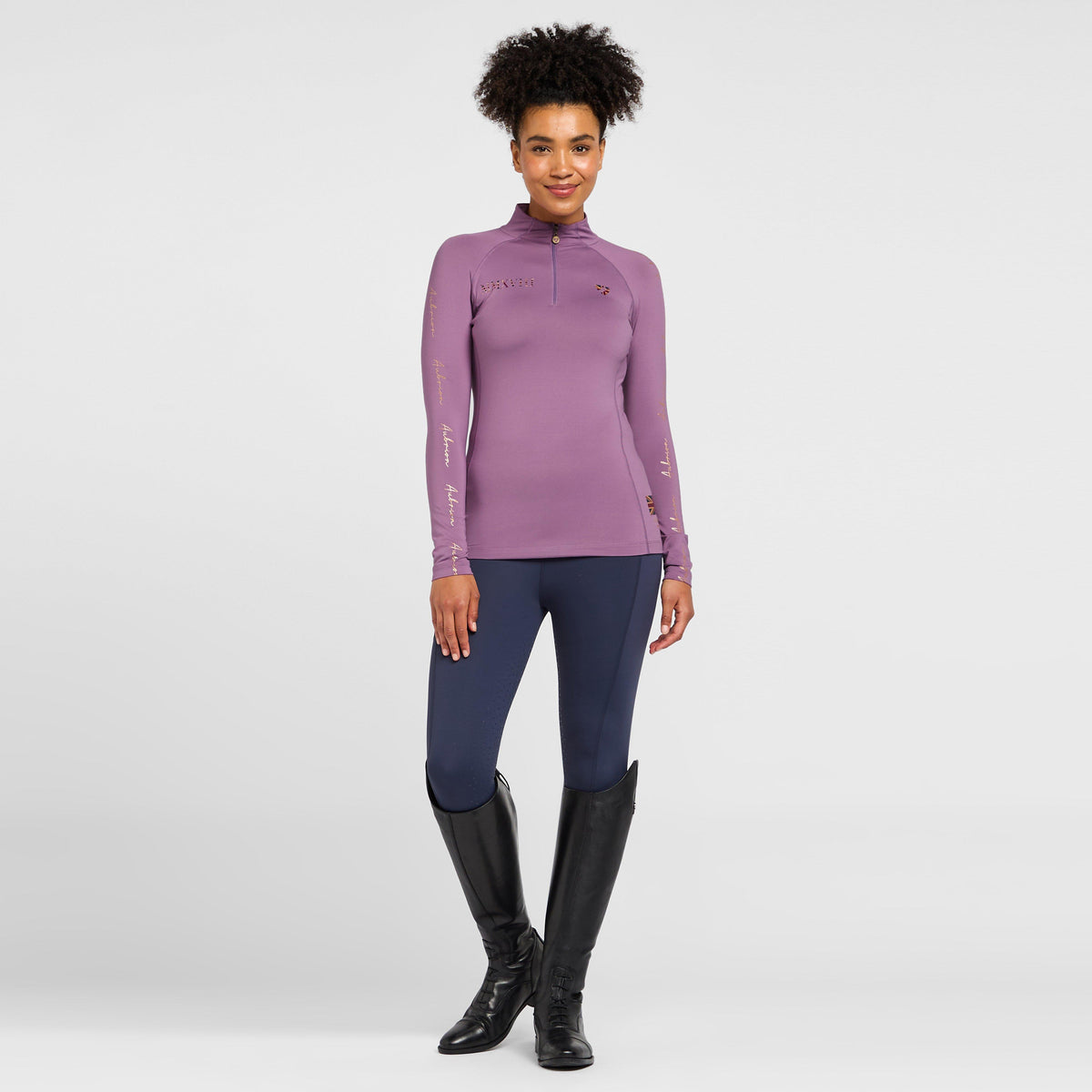 Ladies Team Long Sleeve Base Layer Mauve