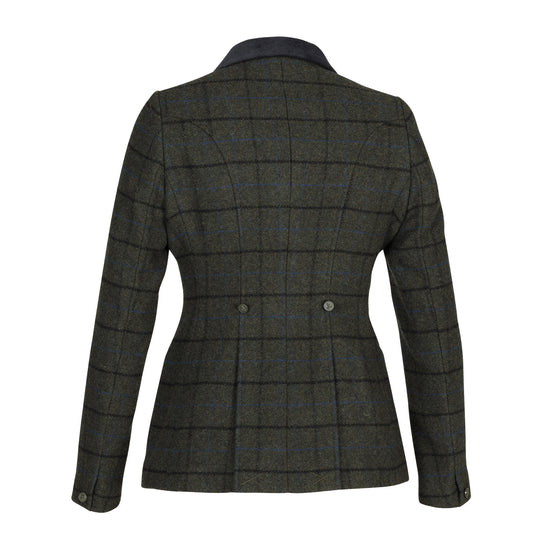 Women’s Saratoga Tweed Jacket Dark Green Check
