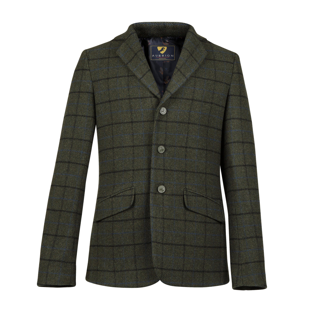 Men's Saratoga Tweed Jacket Dark Green Check