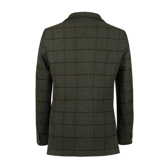 Men's Saratoga Tweed Jacket Dark Green Check