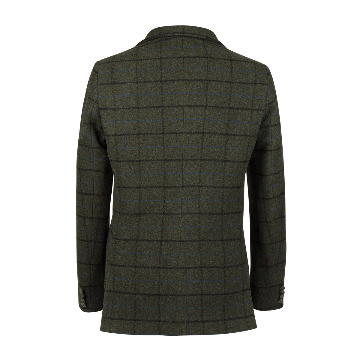 Men's Saratoga Tweed Jacket Dark Green Check