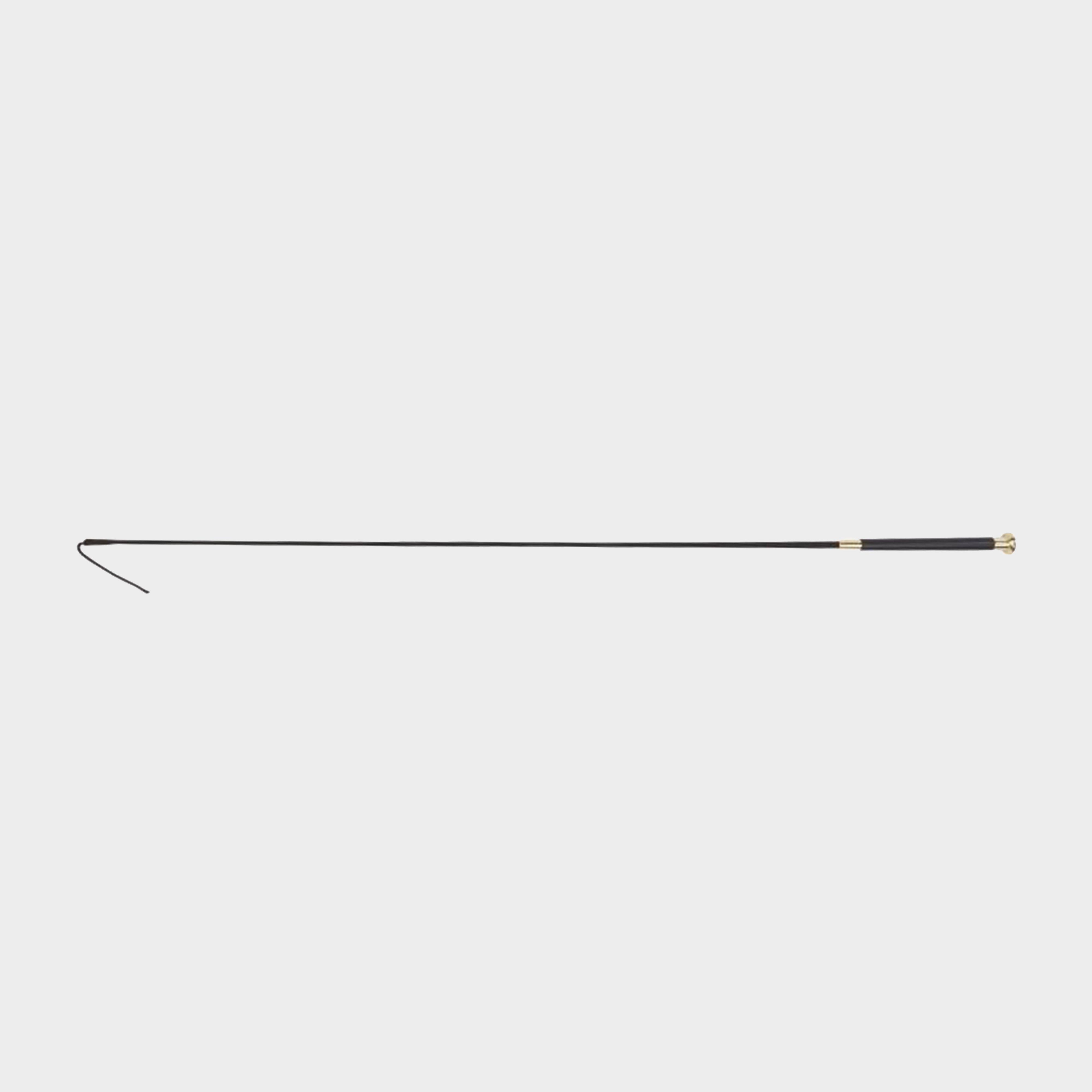 Brass Top Dressage Whip Black