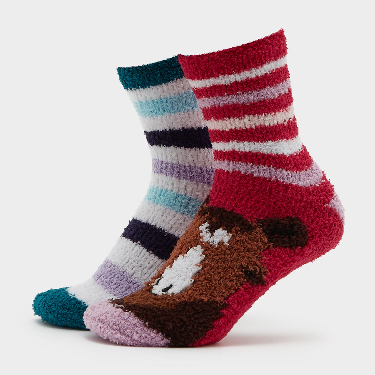 Women's Wild Feet Horse Lounge Socks 2 Pack