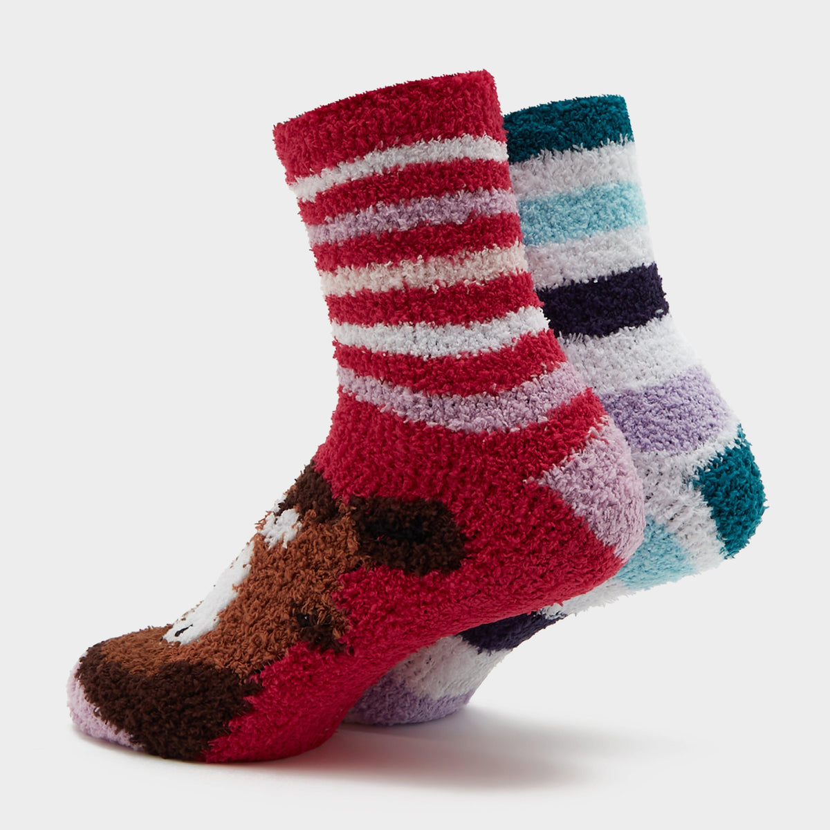 Women's Wild Feet Horse Lounge Socks 2 Pack