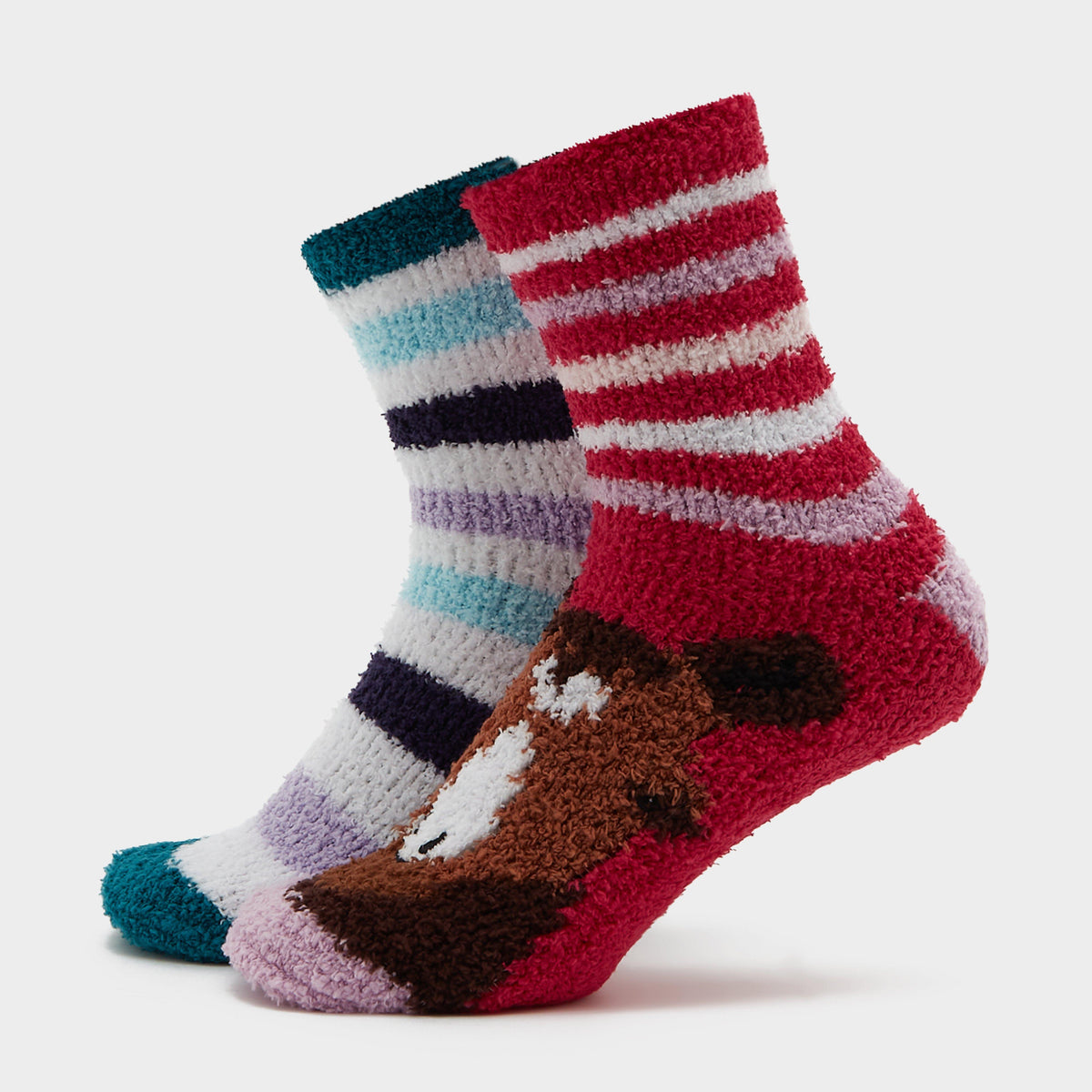 Women's Wild Feet Horse Lounge Socks 2 Pack