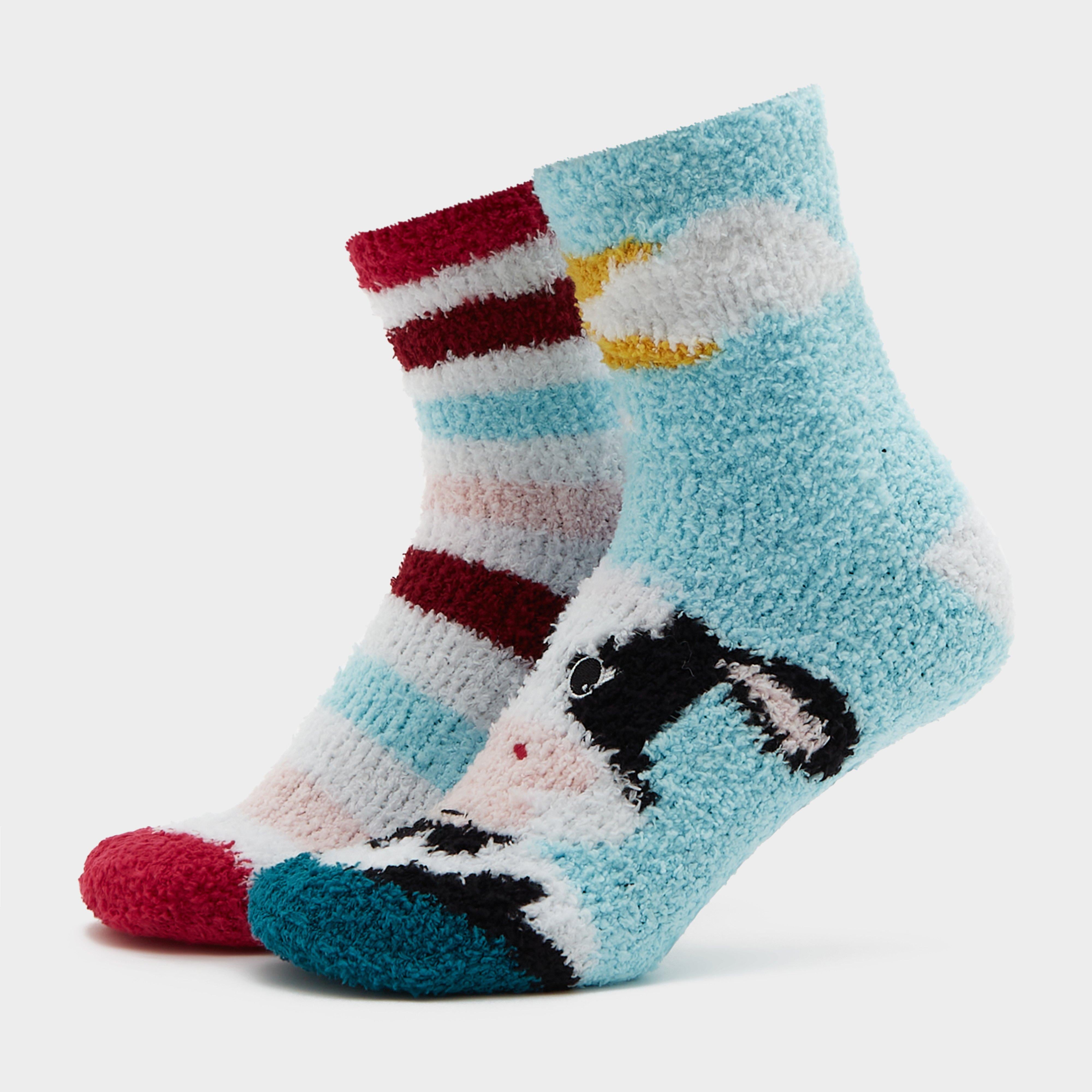 Women's Wild Feet Cow Lounge Socks 2 Pack