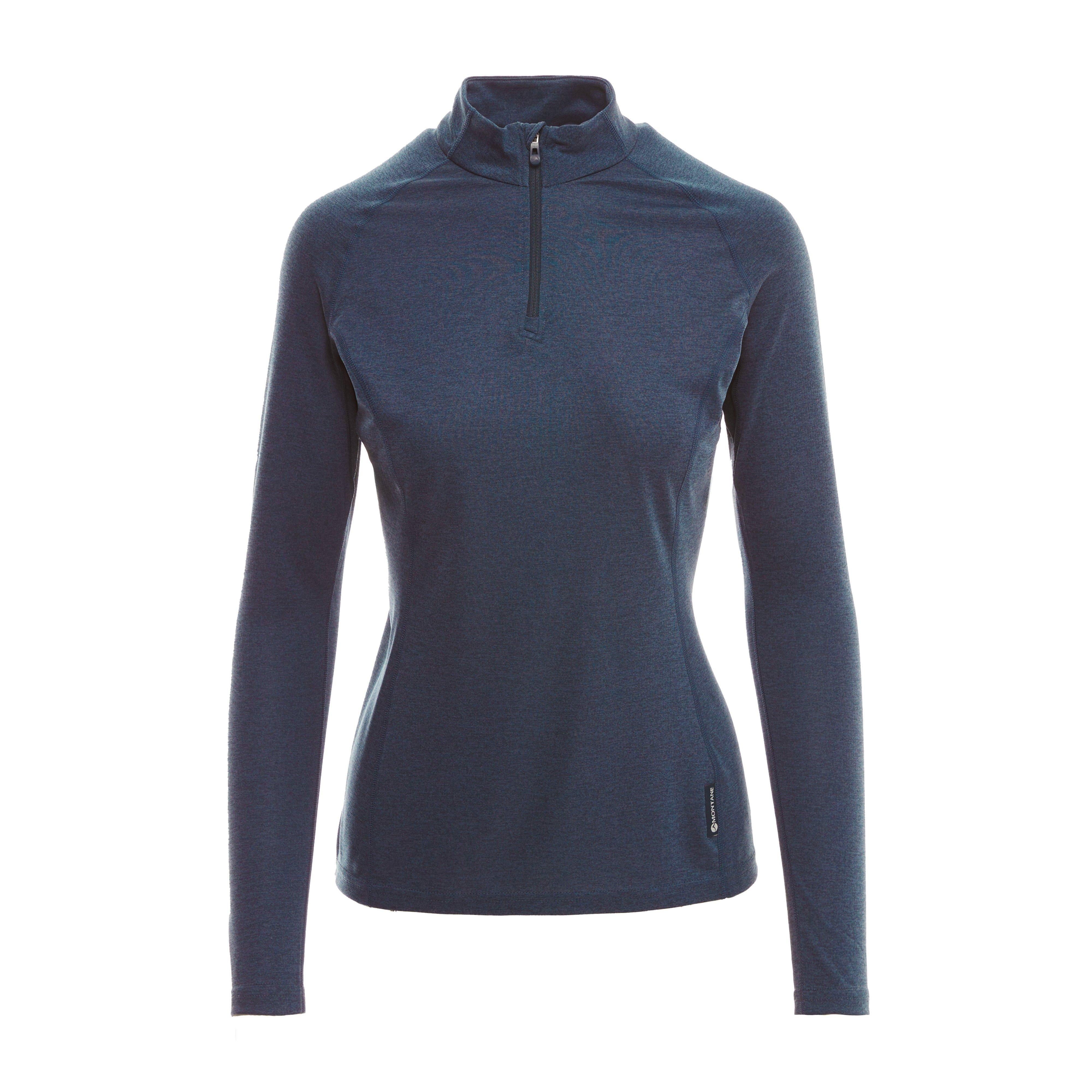 Women’s Dart Long Sleeve Zip Neck Top