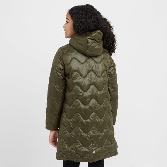 Kids' Cambrie Long Line Quilted Jacket