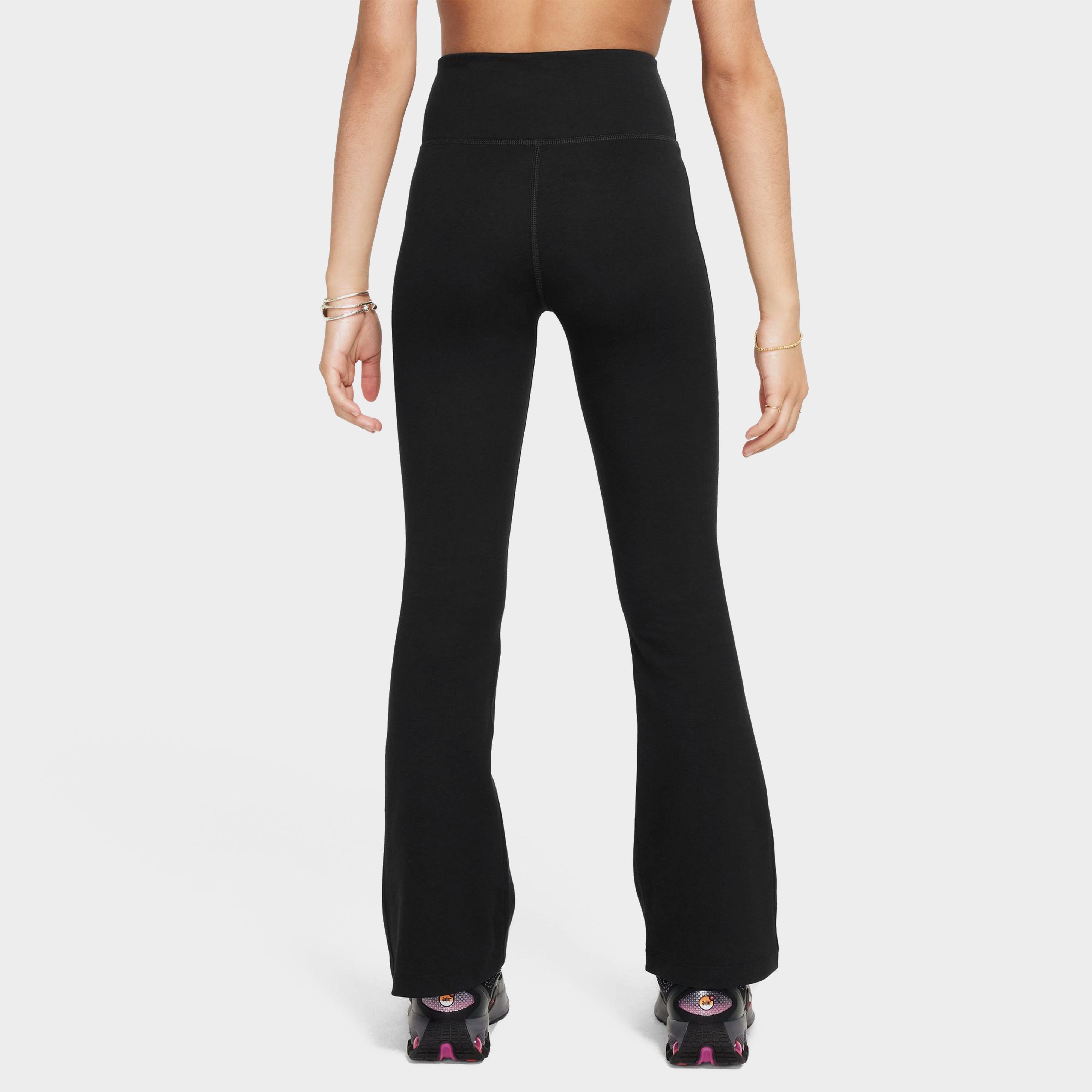 Girls' High-Waisted Flared Leggings